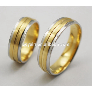 316L Stainless Steel Jewelry Saudi Gold Couples Ring